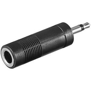 Mono audiosovitin, 3,5mm uros/6,3mm naaras
