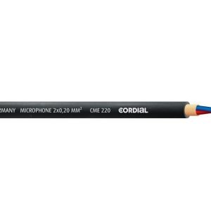 CME220 Mikrofonikaapeli 2x0,22mm²  musta