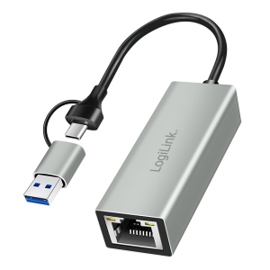 USB - Ethernet sovitin (USB A+C) 1000Mbit/s
