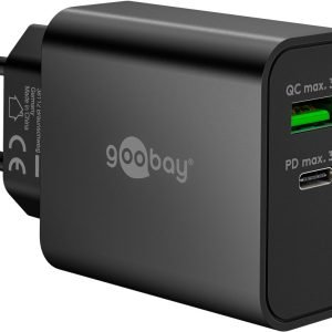USB Laturi USB-A ja USB-C (QC+PD) 30W