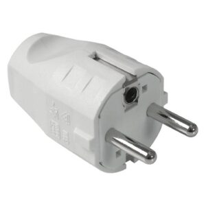 Maadoitettu pistotulppa valkoinen (suko)